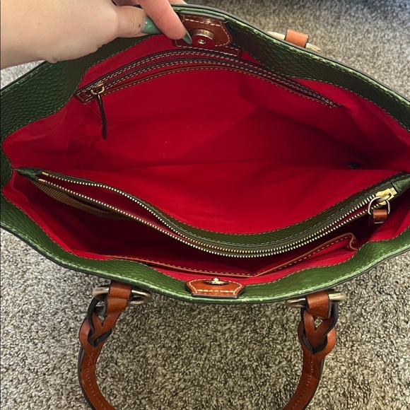 Dooney And Bourke Python Green Tote Bag - Picture 5 of 9